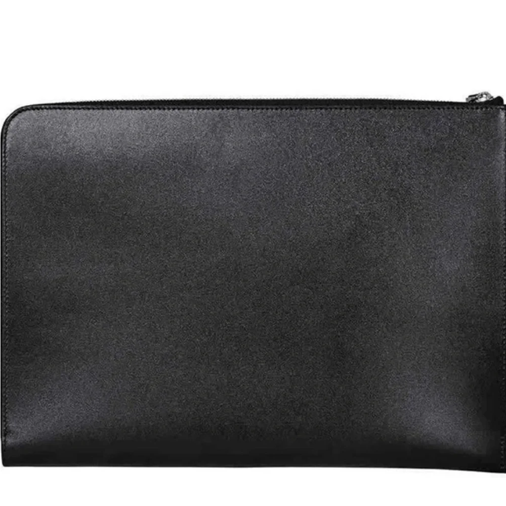 Montblanc Meisterstuck Black Leather Portfolio/Document Case, Zipper, MB114519